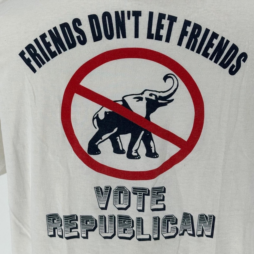 Vintage 1994 Howard Wolpe MI Gov Don't Vote Republican Single‎ Stitch Shirt XXL